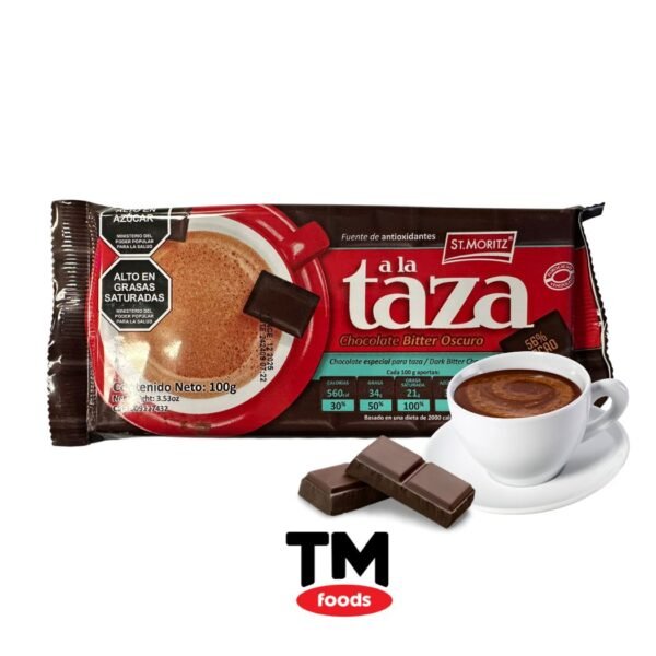 Chocolate Bitter Oscuro (Taza) St. Moritz 100 g