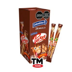 Barquillos Piazza Sabor Chocolate Colombina 24 unidades